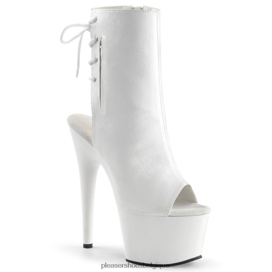 Pleaser Shoes adorer-1018 6244453 simili cuir blanc/blanc