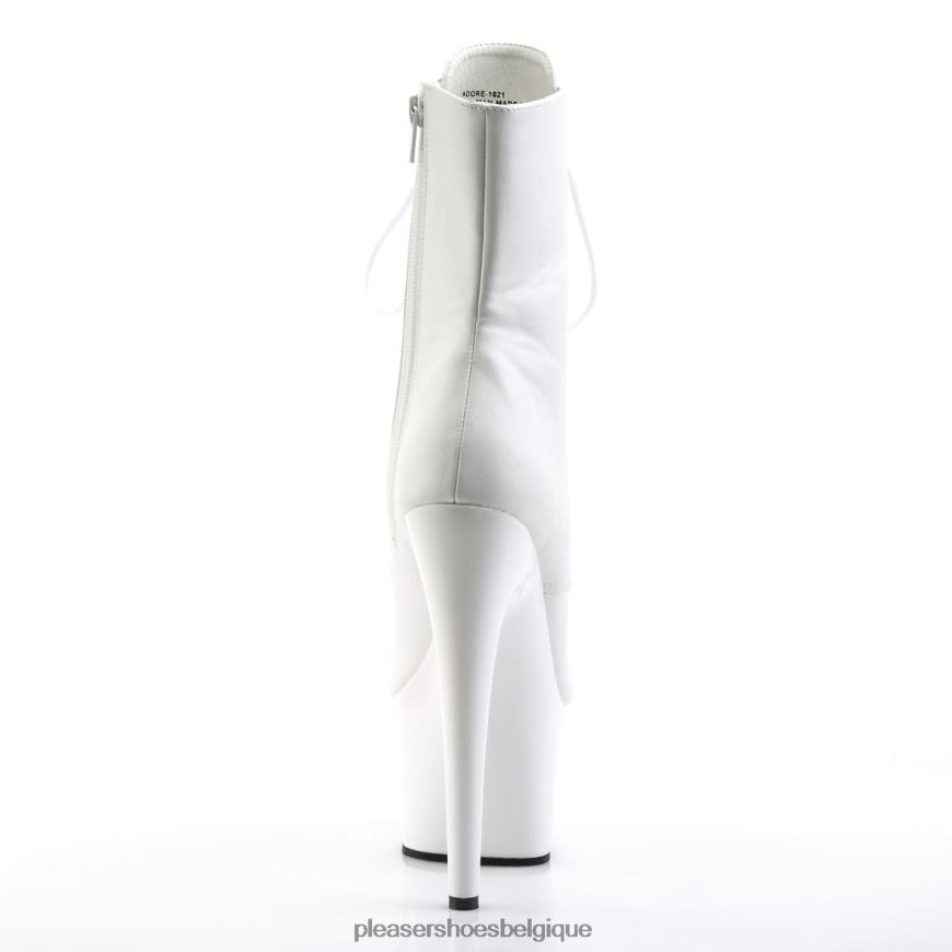 Pleaser Shoes adorer-1021 6244483 simili cuir blanc/blanc