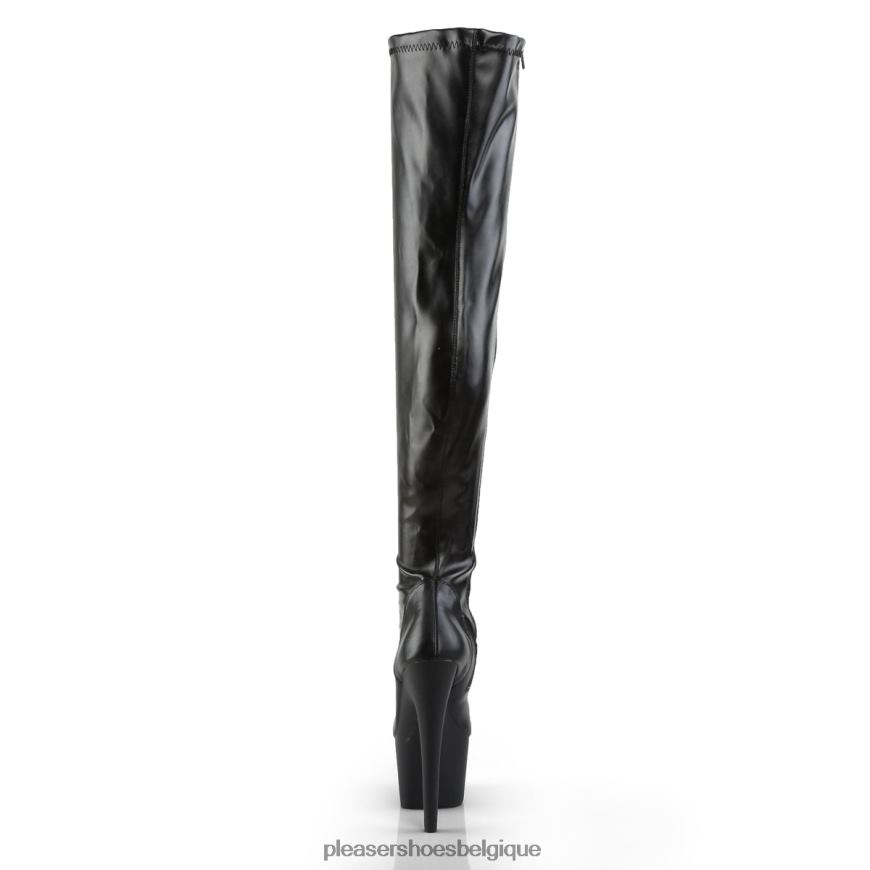 Pleaser Shoes adorer-3000 6244436 simili cuir noir/noir