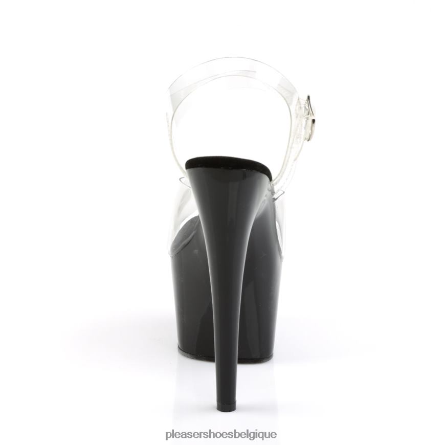 Pleaser Shoes adorer-708 62444115 clair/noir