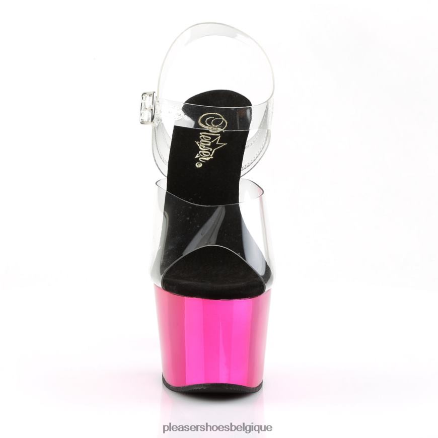 Pleaser Shoes adorer-708 62444119 clair/rose