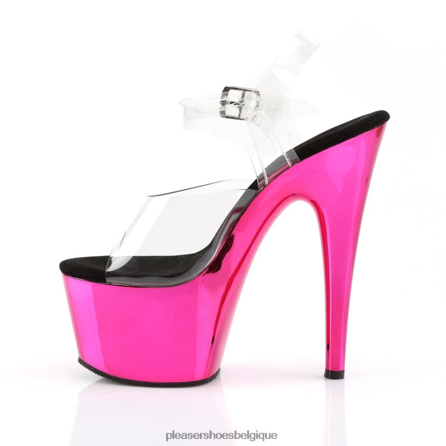 Pleaser Shoes adorer-708 62444119 clair/rose