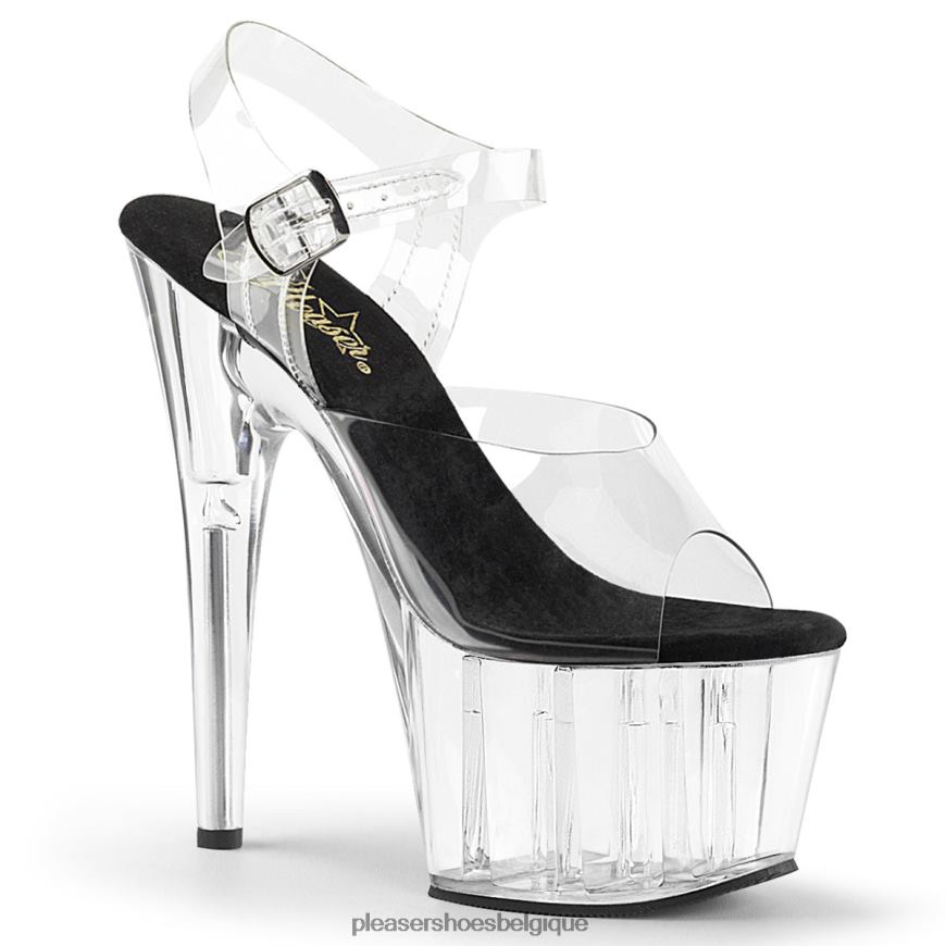 Pleaser Shoes adorer-708 62444123 noir/clair