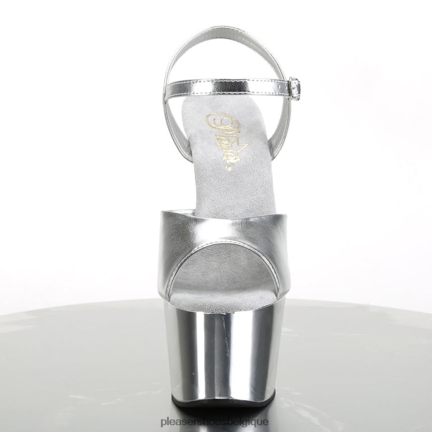 Pleaser Shoes adorer-709 62444112 argent/argent chromé