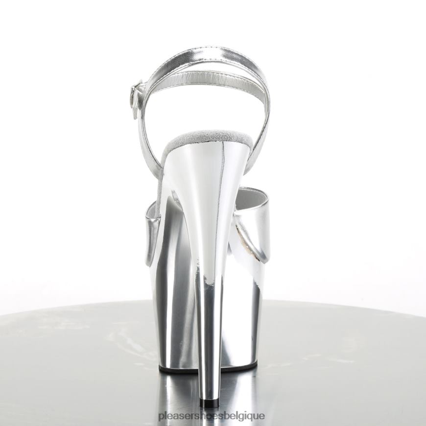 Pleaser Shoes adorer-709 62444112 argent/argent chromé