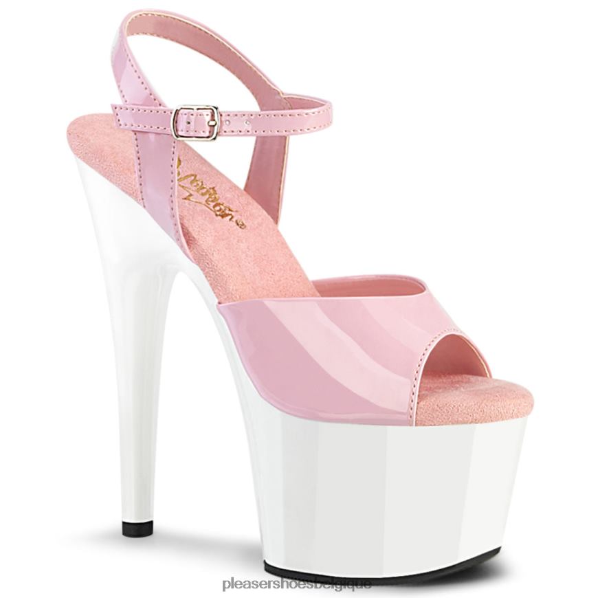 Pleaser Shoes adorer-709 6244461 rose bébé/blanc