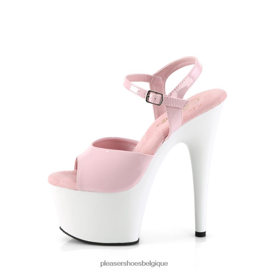 Pleaser Shoes adorer-709 6244461 rose bébé/blanc