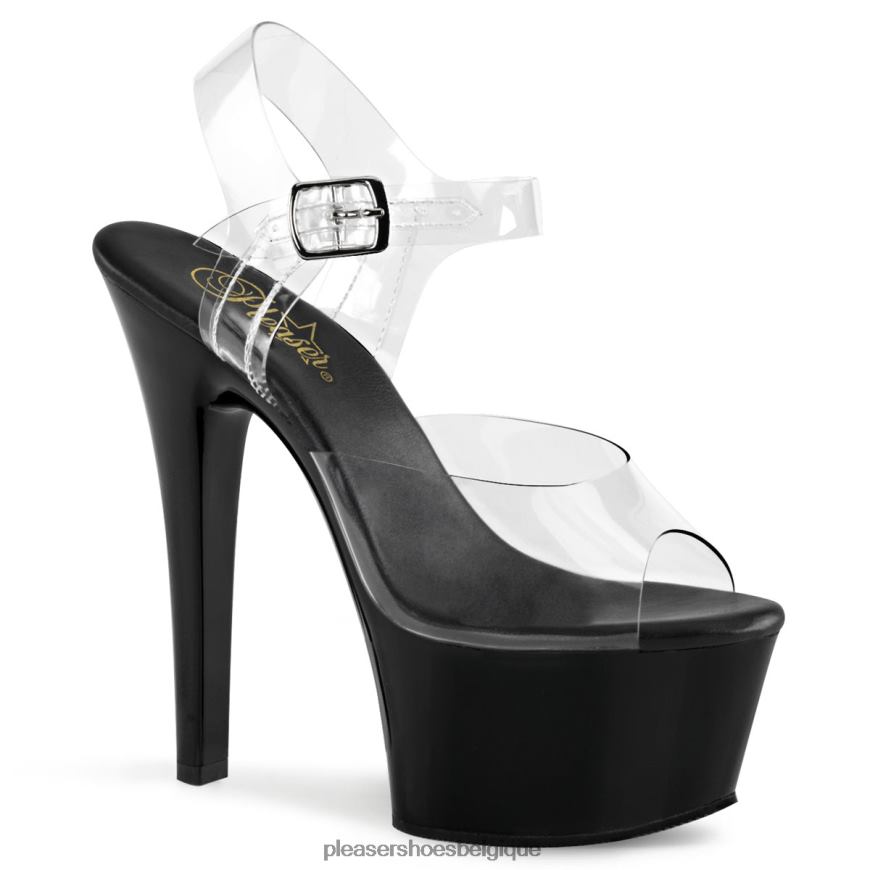 Pleaser Shoes aspire-608 6244485 clair/noir