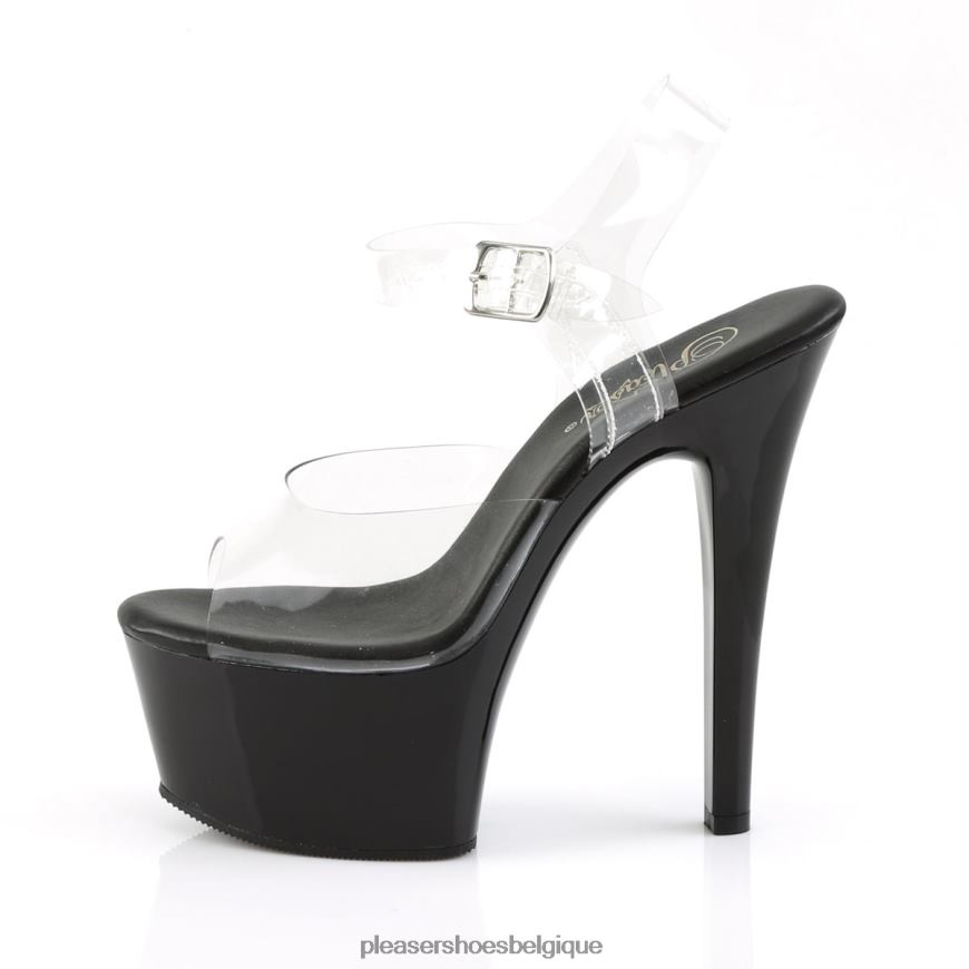 Pleaser Shoes aspire-608 6244485 clair/noir