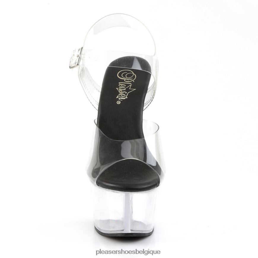 Pleaser Shoes aspire-608 6244487 noir/clair