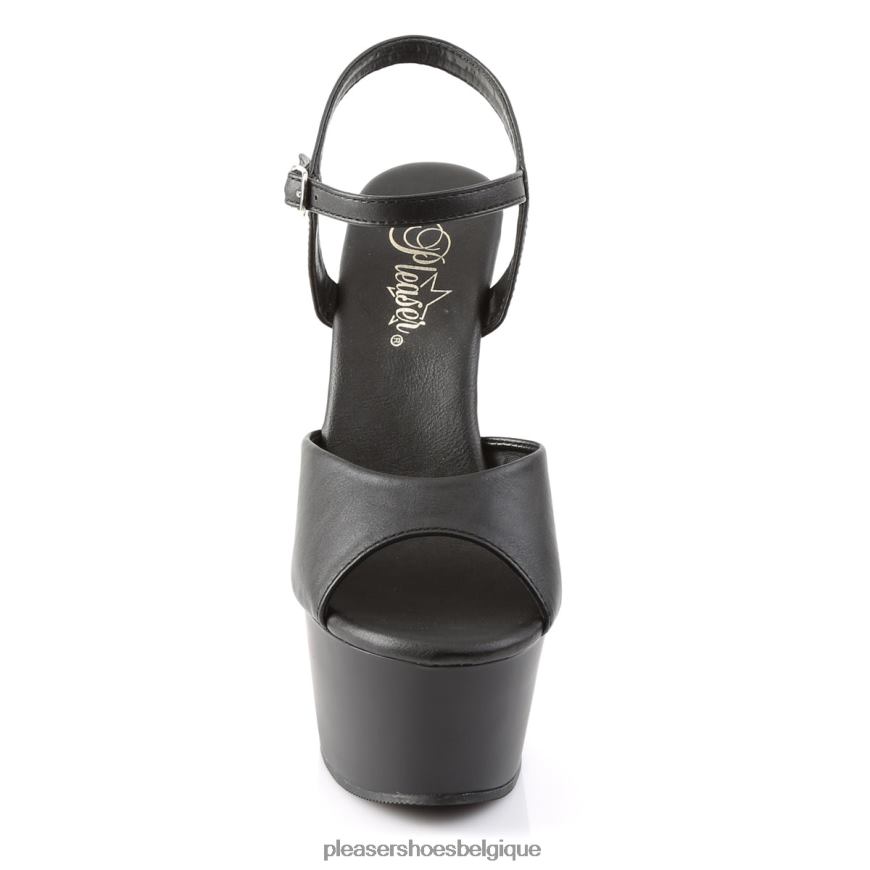 Pleaser Shoes aspire-609 6244468 simili cuir noir/noir