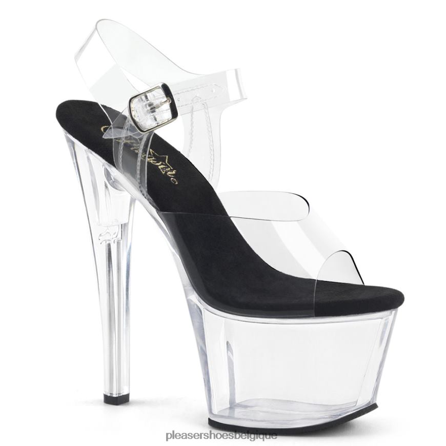 Pleaser Shoes ciel-308 62444136 noir/clair