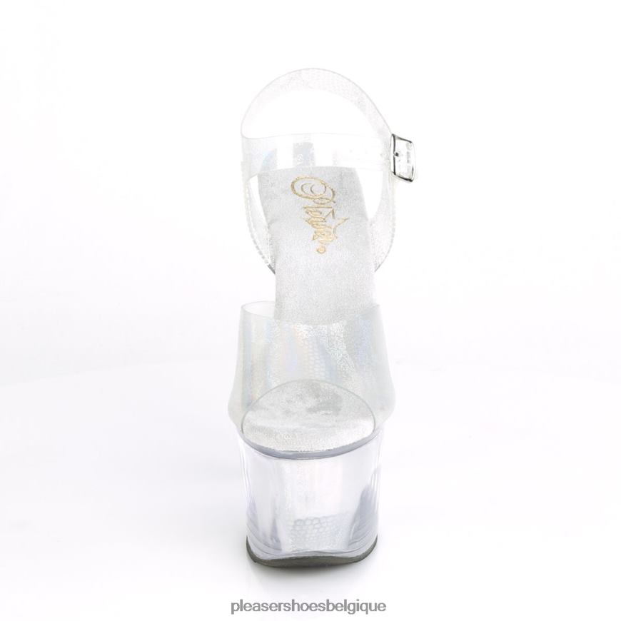 Pleaser Shoes ciel-308n 62444153 hologramme argenté