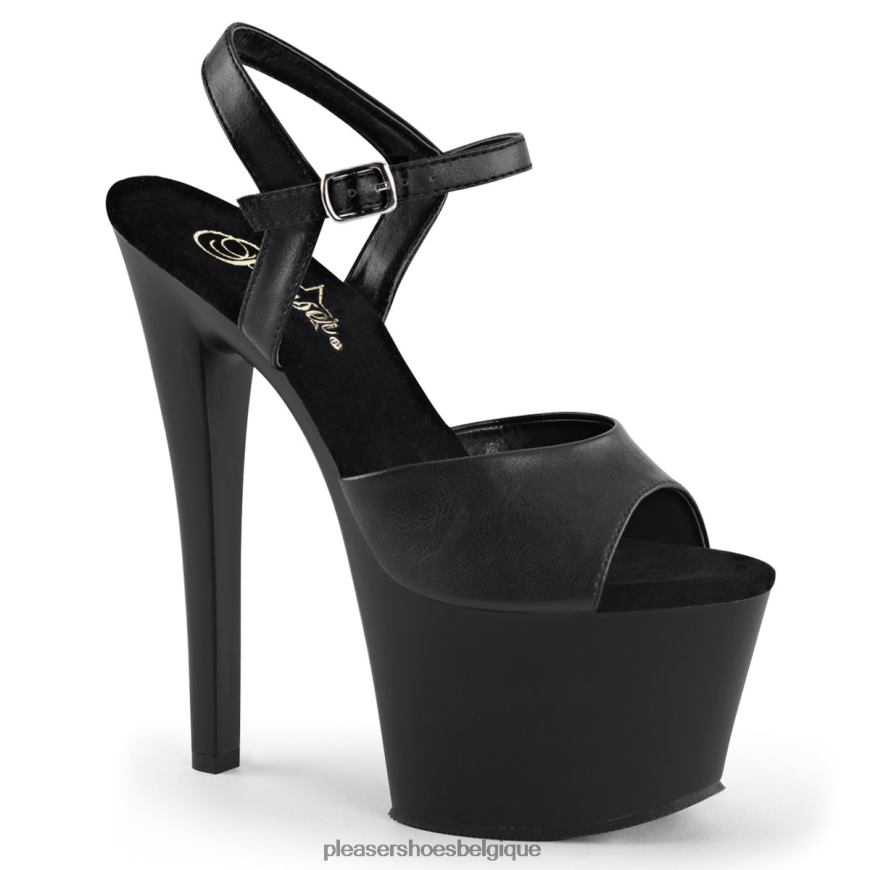 Pleaser Shoes ciel-309 62444137 simili cuir noir/noir