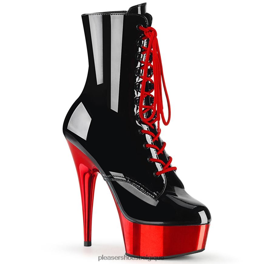 Pleaser Shoes délice-1020 6244446 noir/rouge chromé