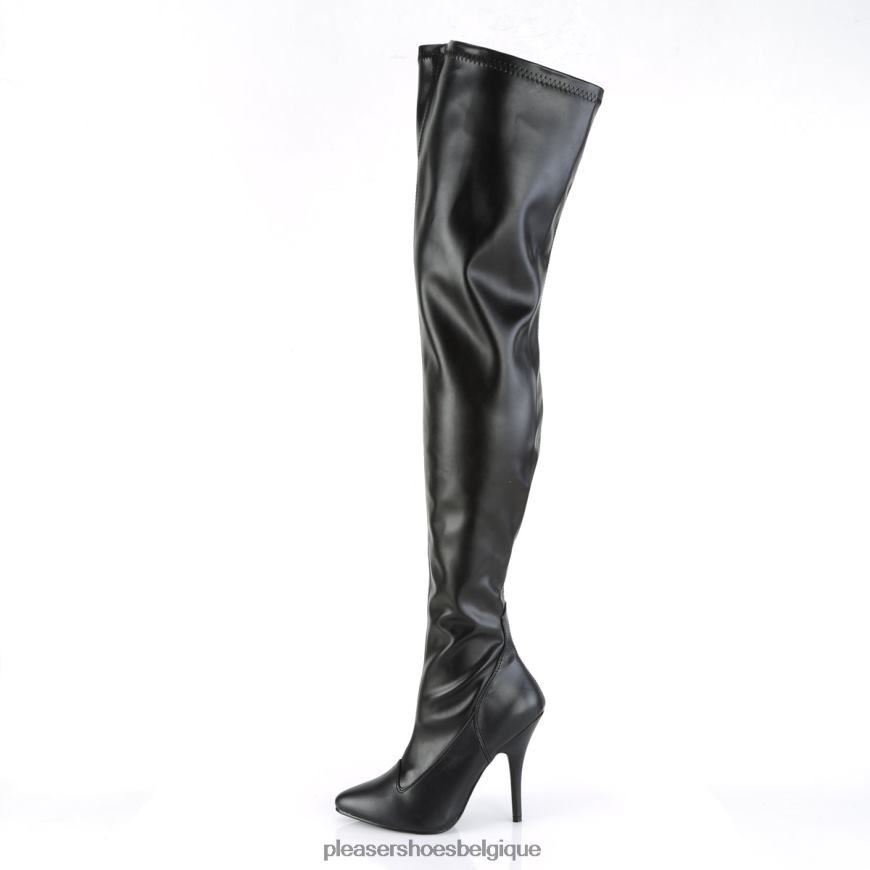 Pleaser Shoes séduire-3000 6244489 simili cuir noir