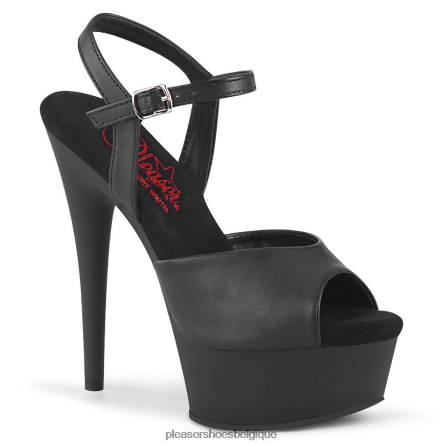 Pleaser Shoes exciter-609 62444402 simili cuir noir/noir