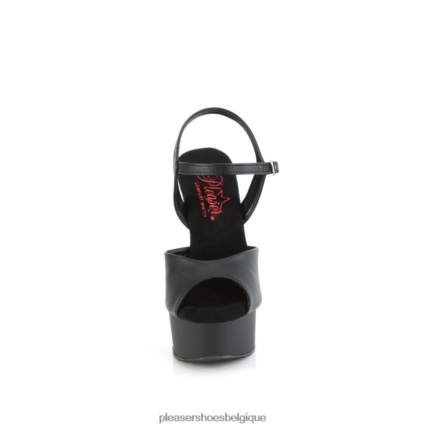 Pleaser Shoes exciter-609 62444402 simili cuir noir/noir