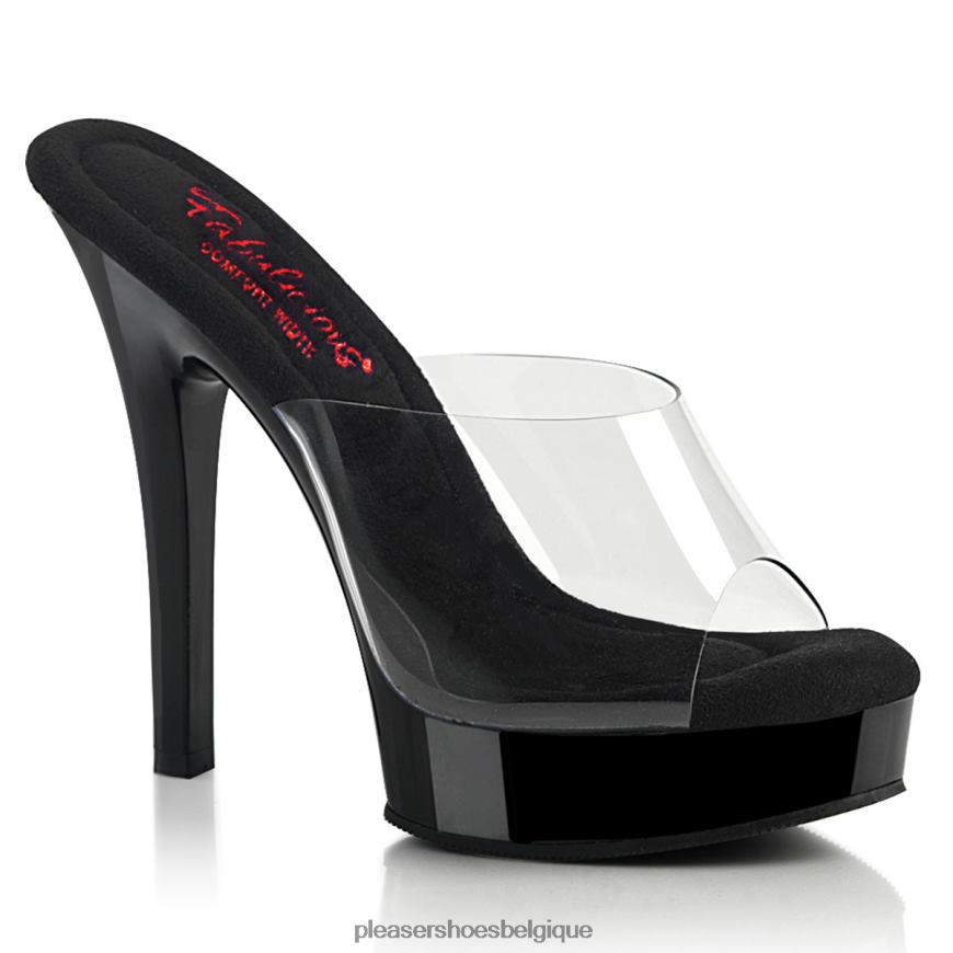 Pleaser Shoes majesté-501 62444426 clair/noir