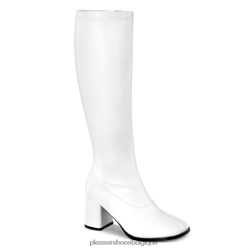 Pleaser Shoes gogo-300wc 62444450 simili cuir blanc