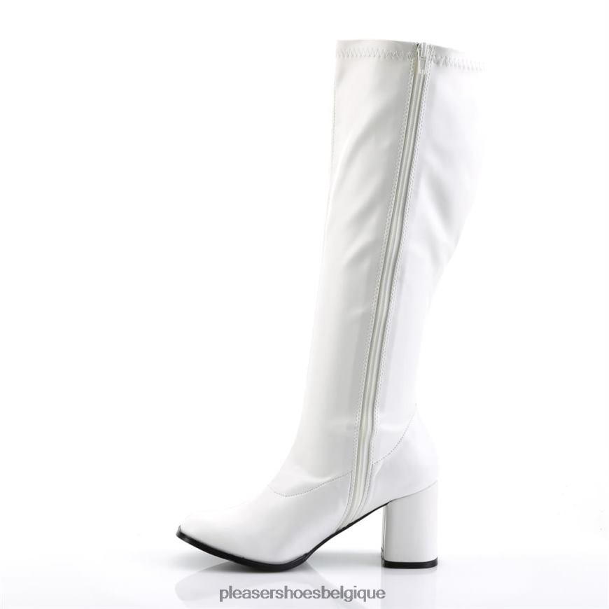 Pleaser Shoes gogo-300wc 62444450 simili cuir blanc