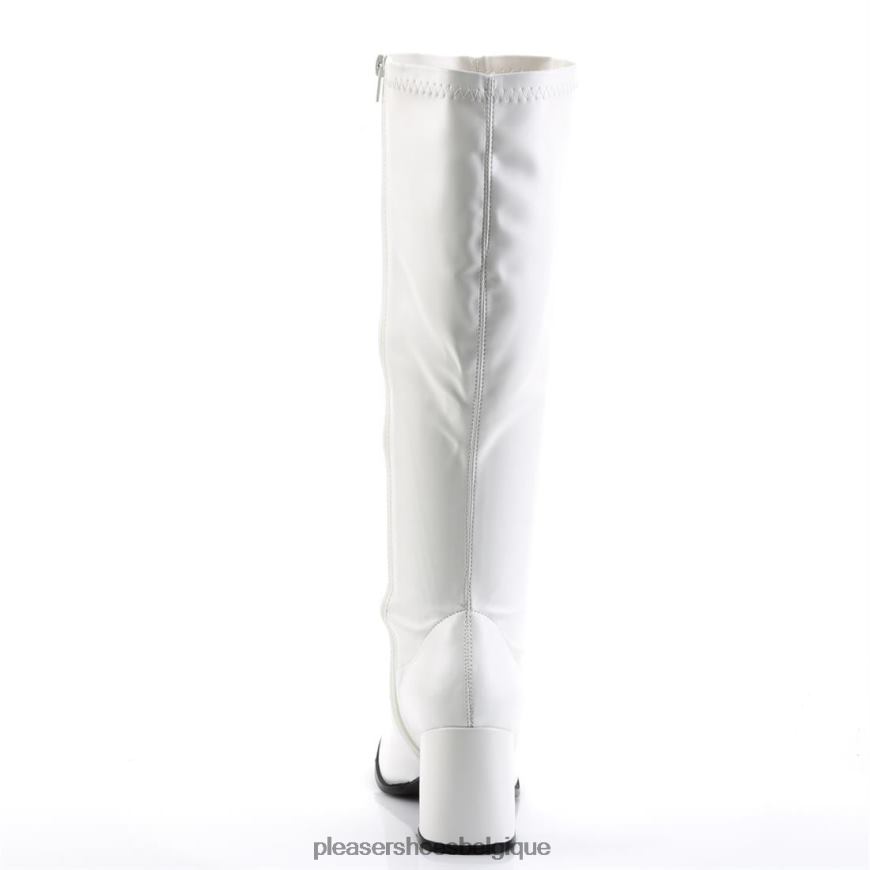 Pleaser Shoes gogo-300wc 62444450 simili cuir blanc