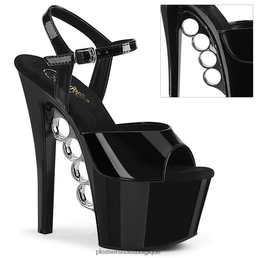 Pleaser Shoes coups de poing-709 62444173 noir