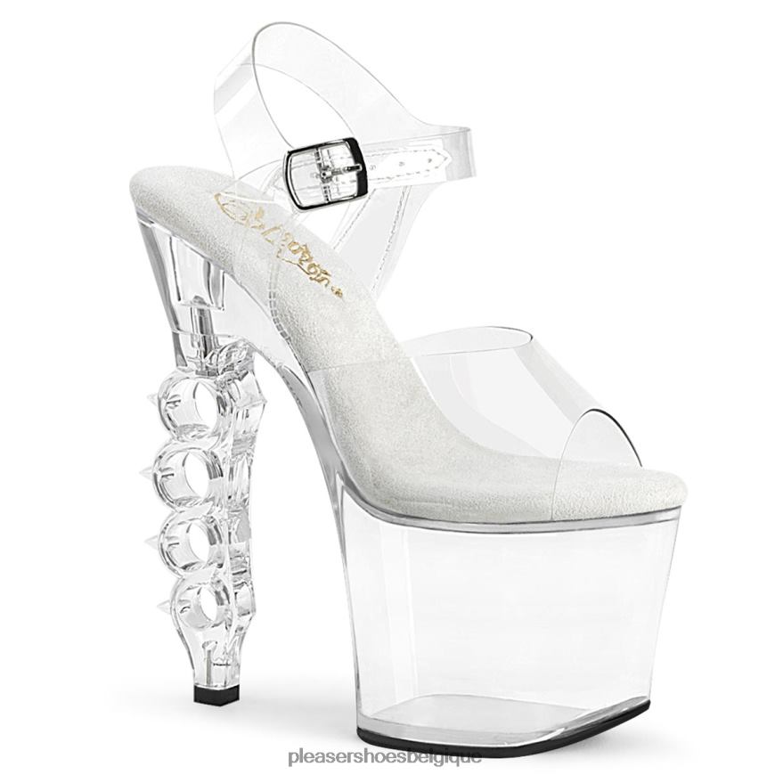 Pleaser Shoes poignée de fer-708 62444168 clair