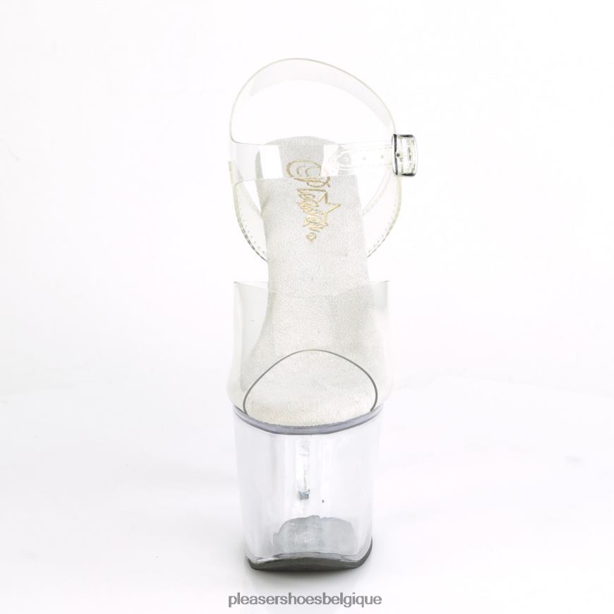 Pleaser Shoes poignée de fer-708 62444168 clair