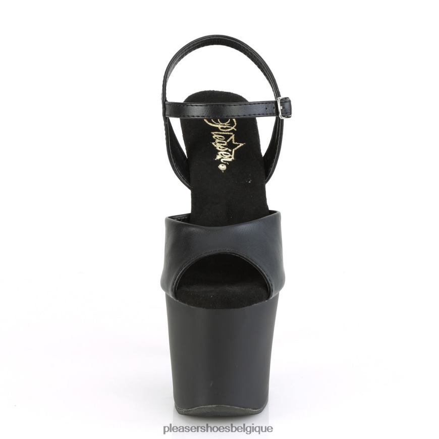 Pleaser Shoes poignée de fer-709 62444169 Noir argent