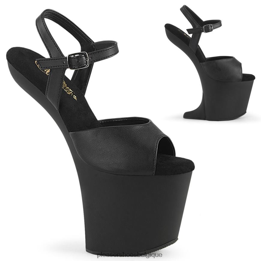 Pleaser Shoes engouement-809 624441 simili cuir noir