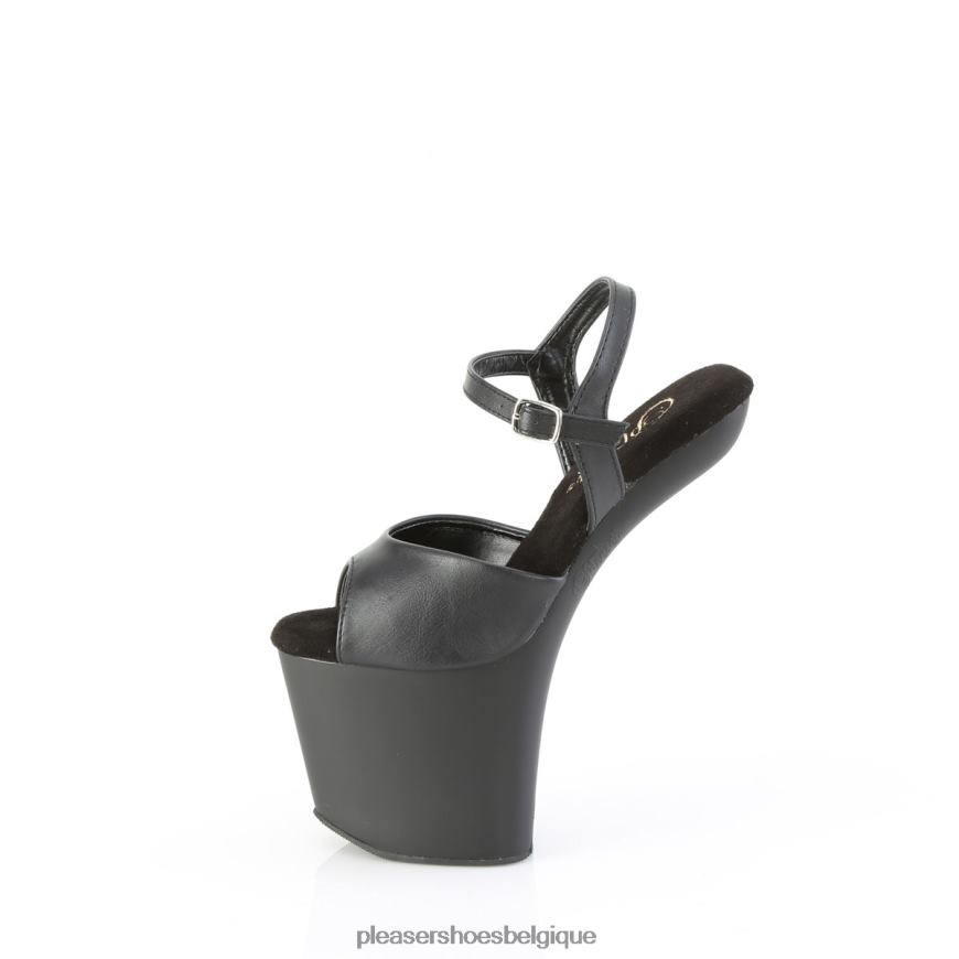 Pleaser Shoes engouement-809 624441 simili cuir noir