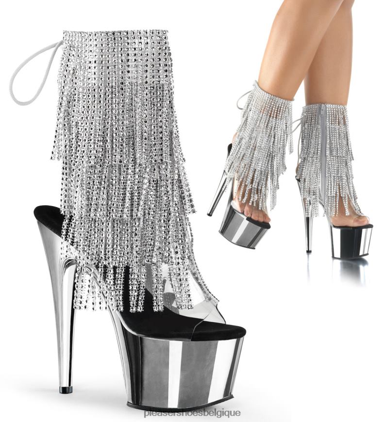 Pleaser Shoes adore-1017rsf 62444248 clair/argent