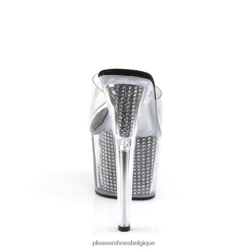 Pleaser Shoes adore-701srs 62444511 clair/noir