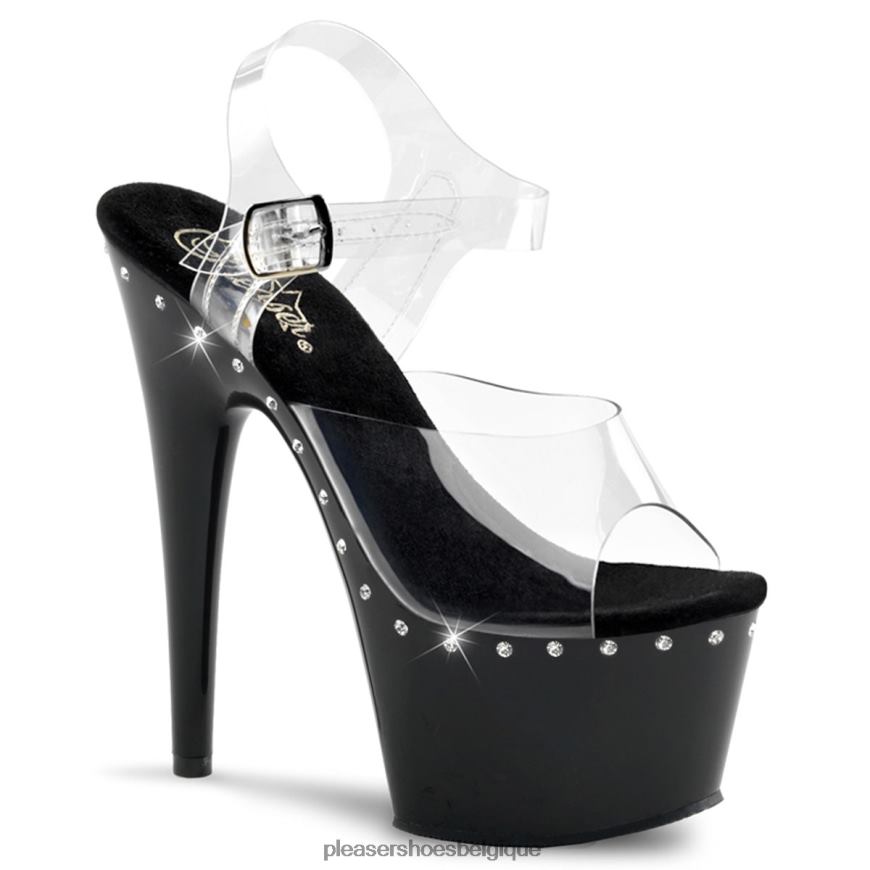 Pleaser Shoes adore-708ls 62444261 clair/noir
