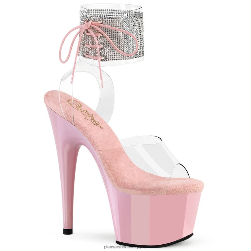 Pleaser Shoes adore-791-2rs 62444282 clair/rose bébé