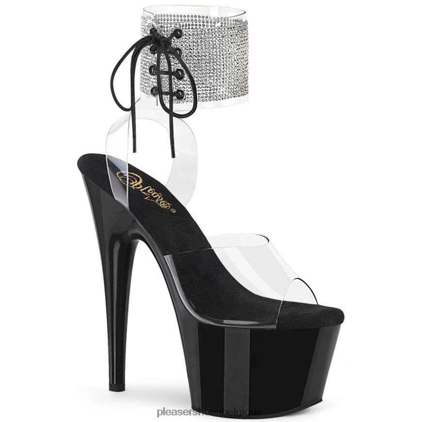 Pleaser Shoes adore-791-2rs 62444283 clair/noir