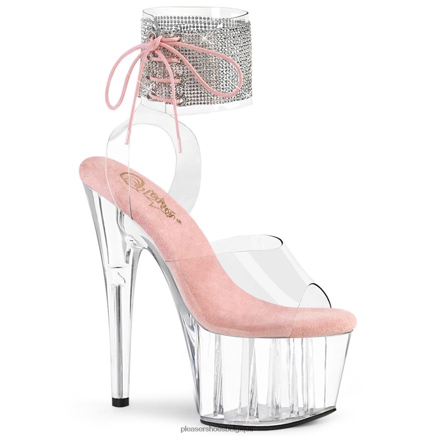 Pleaser Shoes adore-791-2rs 62444285 rose bébé/transparent