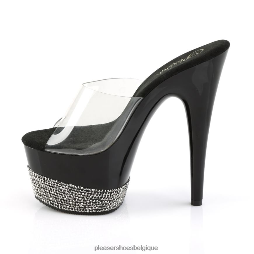 Pleaser Shoes adorer-701-3 62444272 clair/noir