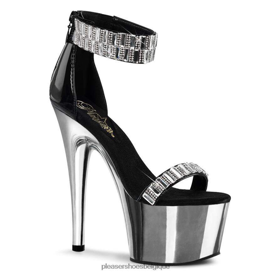 Pleaser Shoes adorer-769rs 62444320 Noir argent