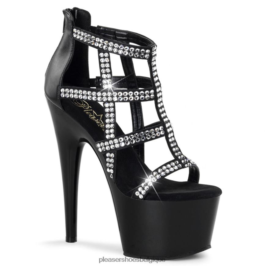 Pleaser Shoes adorer-798 62444491 simili cuir noir/noir