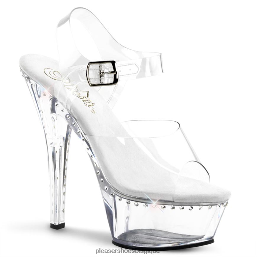 Pleaser Shoes baiser-208ls 62444500 clair