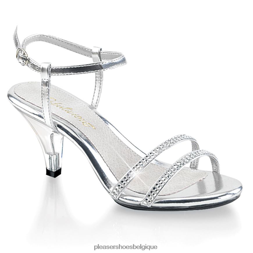 Pleaser Shoes belle-316 62444480 argent/clair