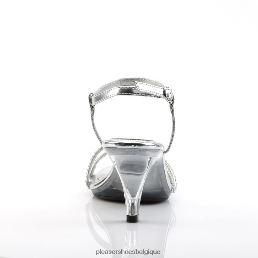 Pleaser Shoes belle-316 62444480 argent/clair