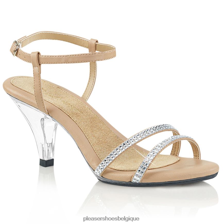 Pleaser Shoes belle-316 62444559 beige/clair