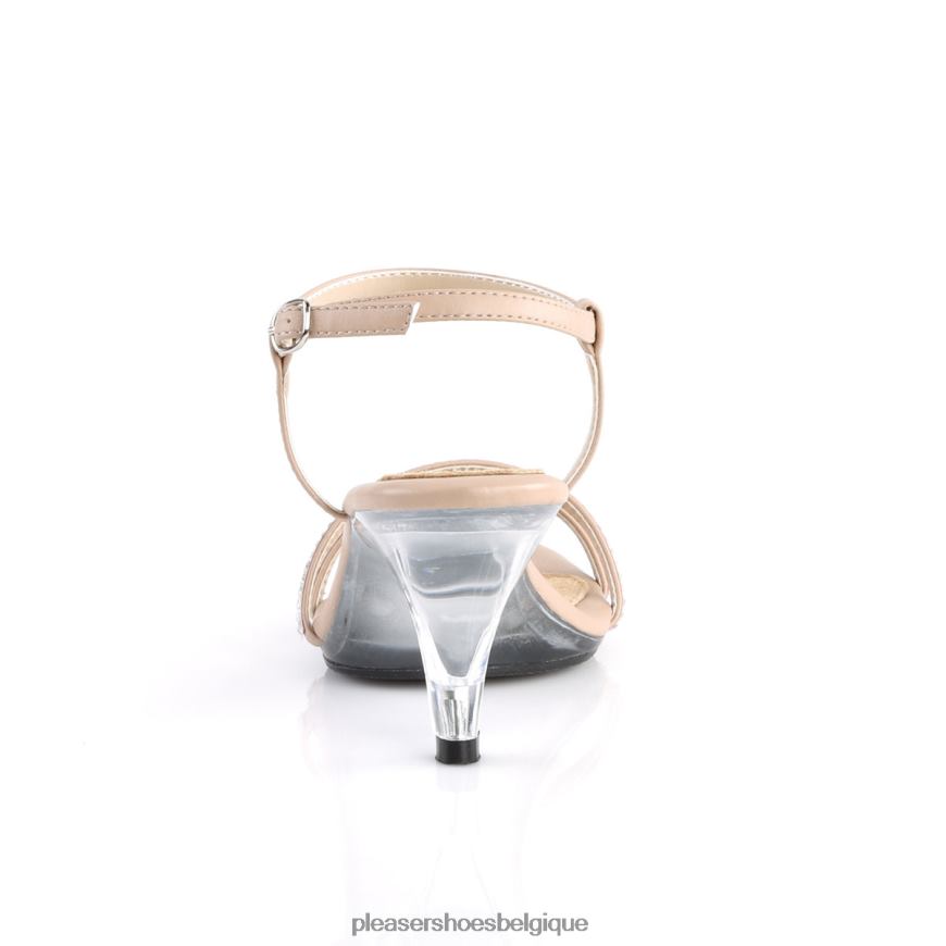 Pleaser Shoes belle-316 62444559 beige/clair