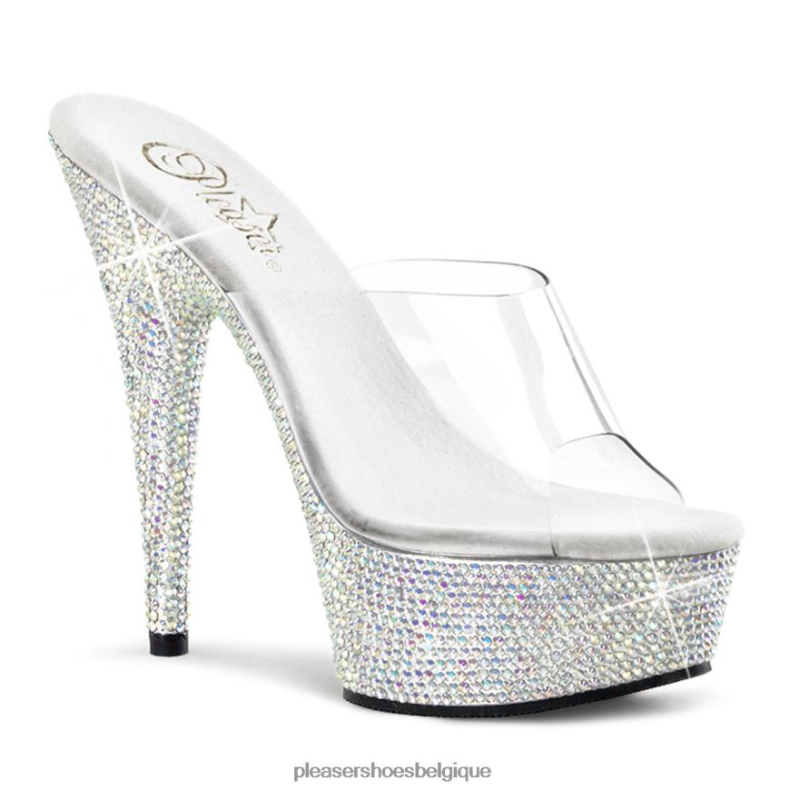 Pleaser Shoes bijoux-601dm 62444288 clair/argent