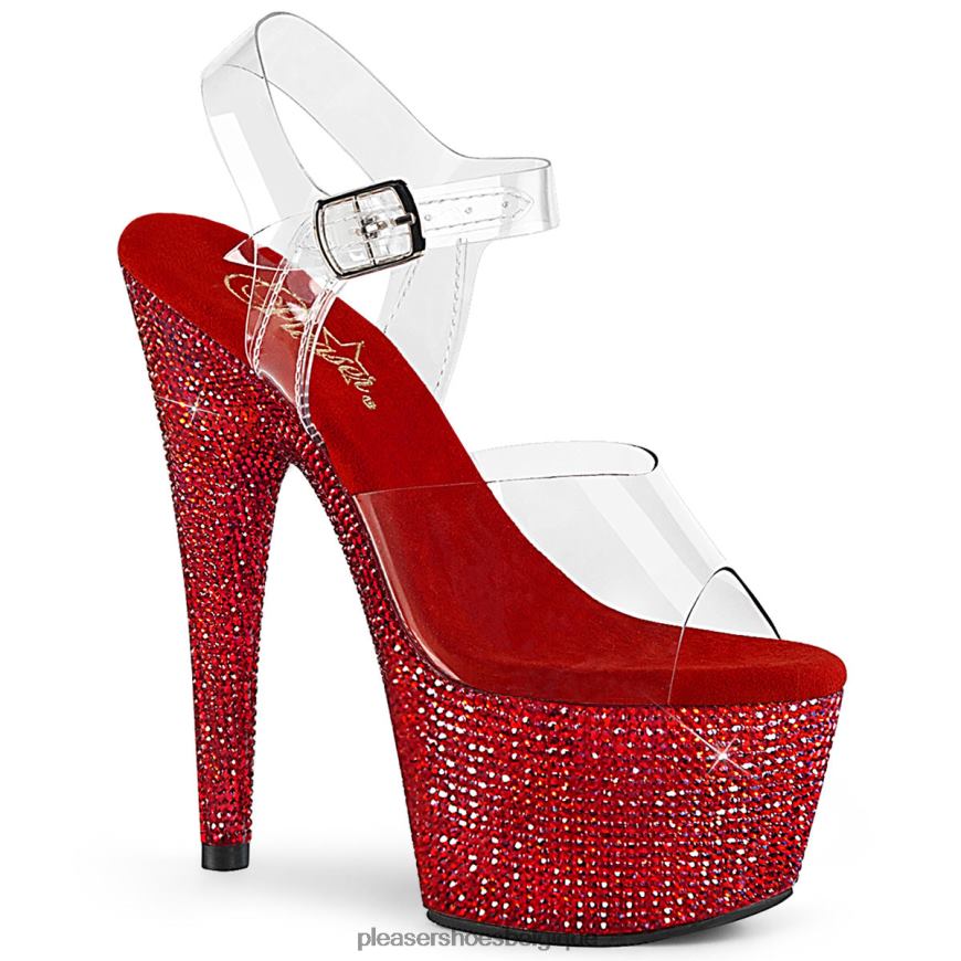 Pleaser Shoes bijoux-708dm 62444255 clair/rouge