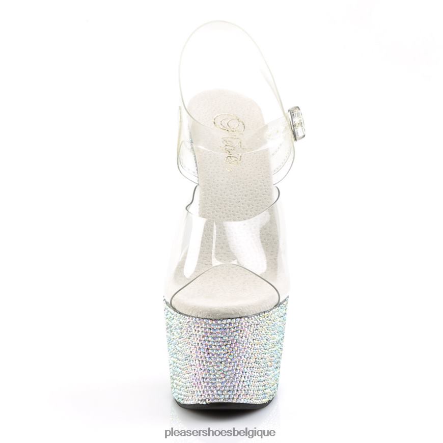 Pleaser Shoes bijoux-708dm 62444256 clair/argent