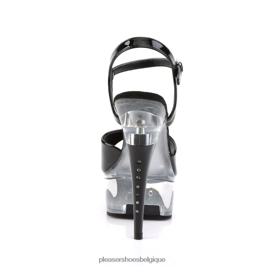 Pleaser Shoes captiva-609 62444461 noir/clair